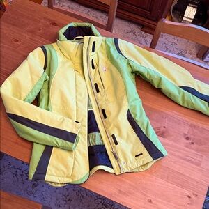 Spyder Lime and Black Ski Jacket
